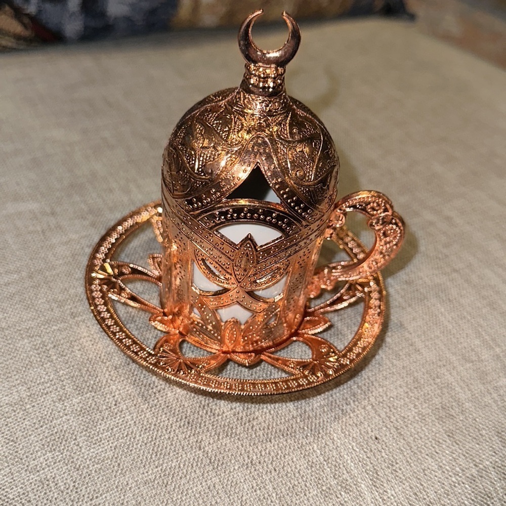 Traditional Ottoman Turkish Coffee cup set - Picture 2 of 6